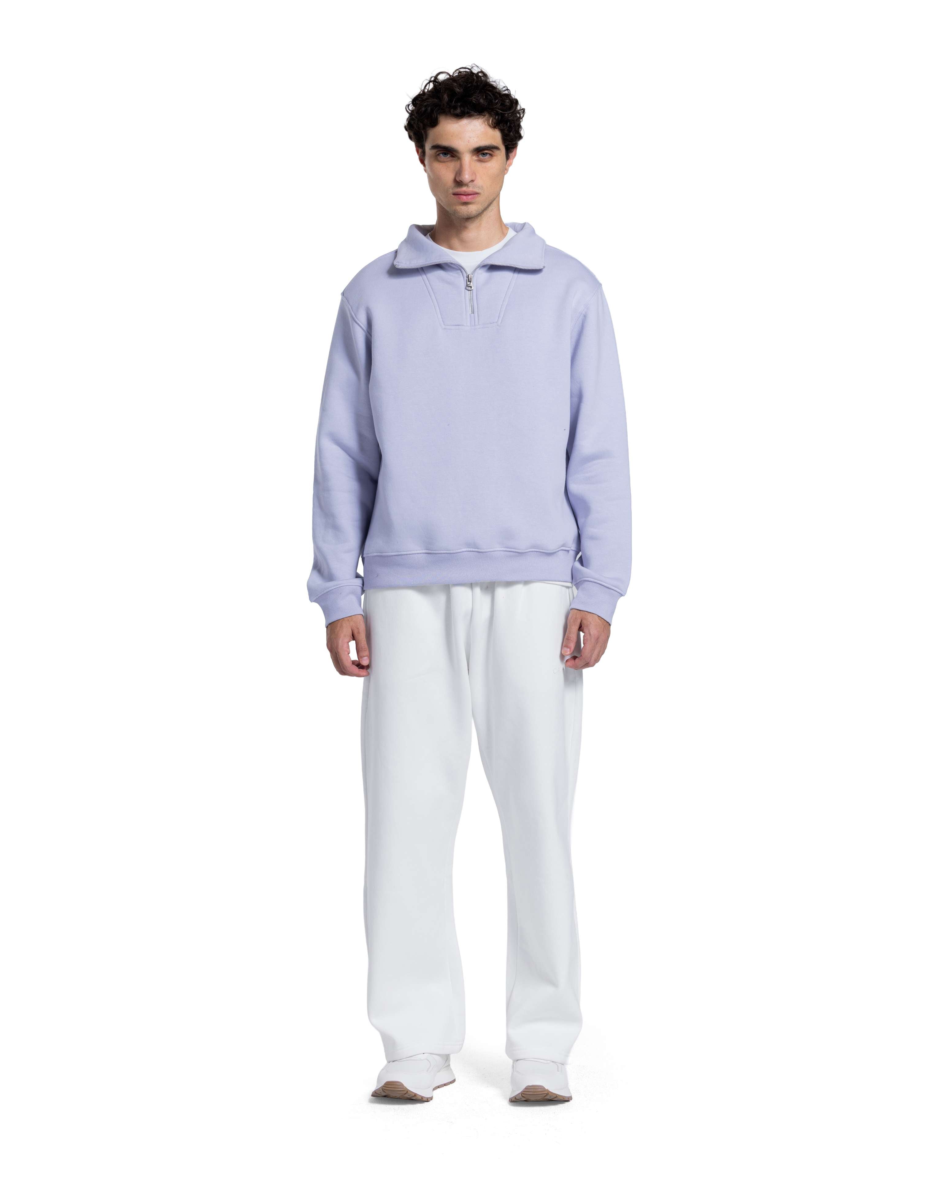 BASIC QUARTER-ZIP SWEATSHIRT