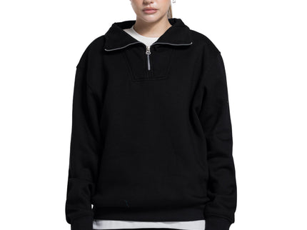CATCH Black Quarter-Zip Hoodie