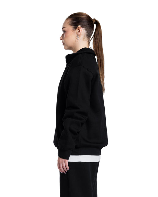 CATCH Black Quarter-Zip Hoodie
