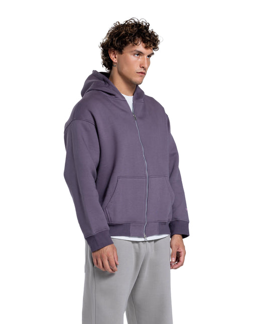 CATCH Essential Zip-Up Hoodie – Dark mauve