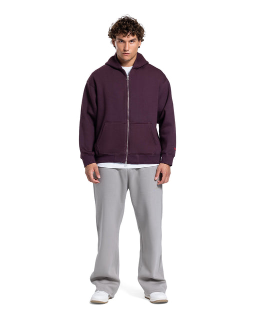 CATCH Essential Zip-Up Hoodie – Brown
