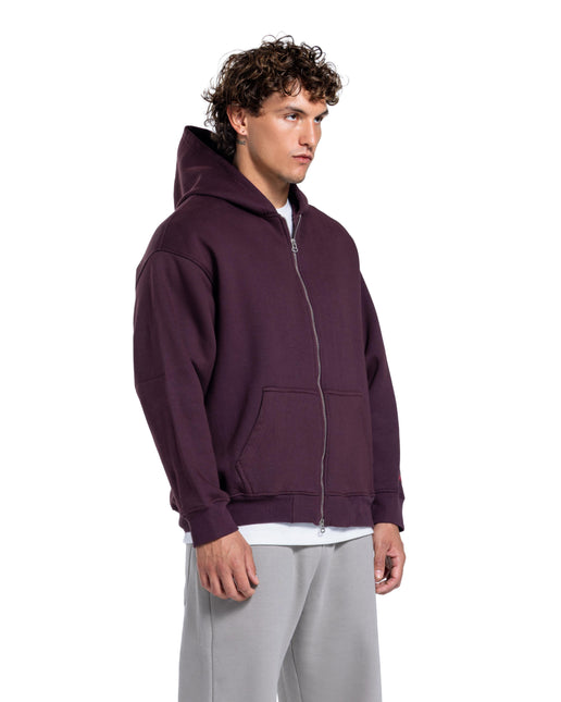 CATCH Essential Zip-Up Hoodie – Brown
