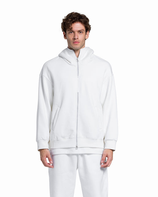CATCH White Full-Zip Hoodie