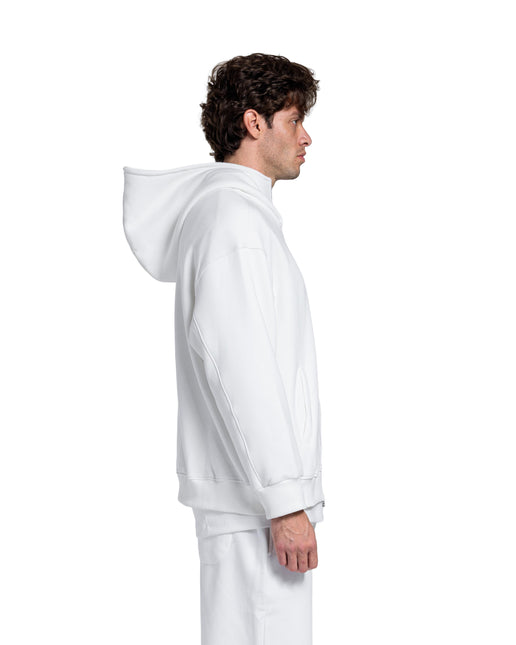 CATCH White Full-Zip Hoodie