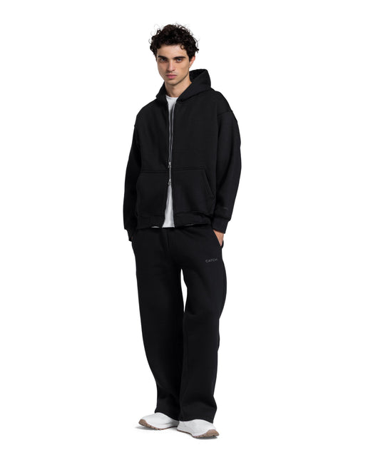 CATCH Essential Zip-Up Hoodie – Black