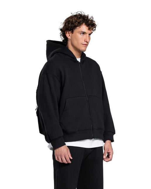 CATCH Signature Zip-Up Hoodie – Black