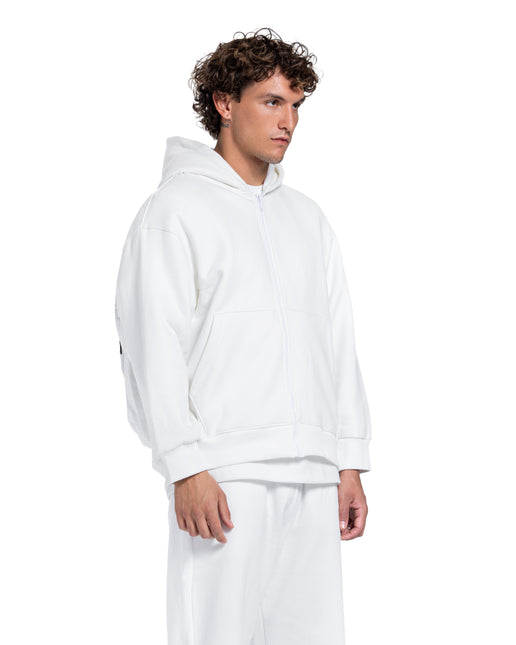 CATCH Signature Zip-Up Hoodie - White