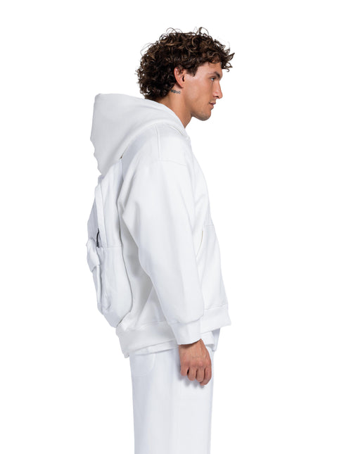 CATCH Signature Zip-Up Hoodie - White