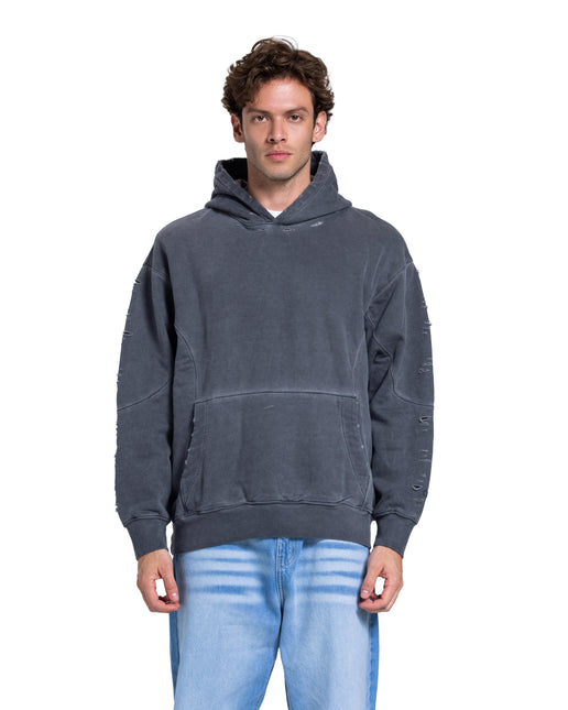CATCH Washed Distressed Hoodie
