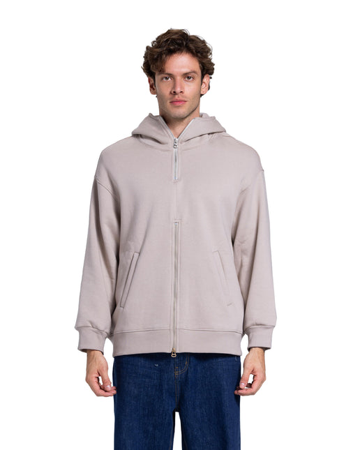 CATCH Beige Full-Zip Hoodie