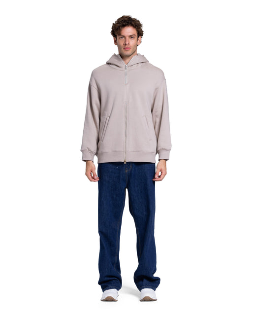 CATCH Beige Full-Zip Hoodie