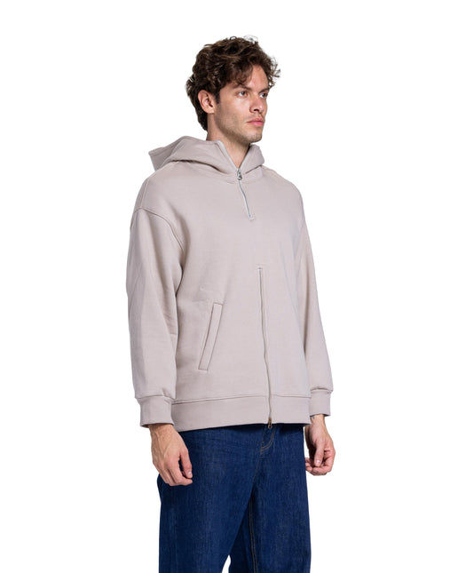 CATCH Beige Full-Zip Hoodie