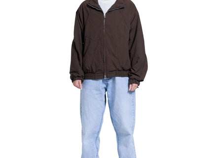 Catch Textured Zip Jacket – Chocolate Brown