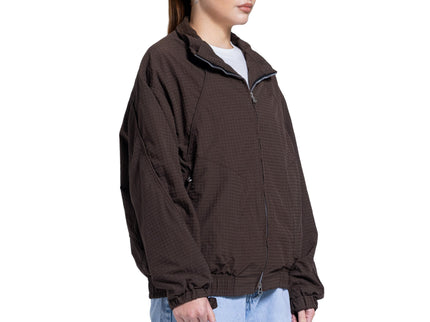 Catch Textured Zip Jacket – Chocolate Brown