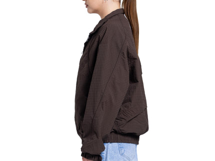 Catch Textured Zip Jacket – Chocolate Brown
