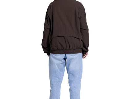 Catch Textured Zip Jacket – Chocolate Brown