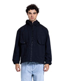 TEXTURED HOODED JACKET