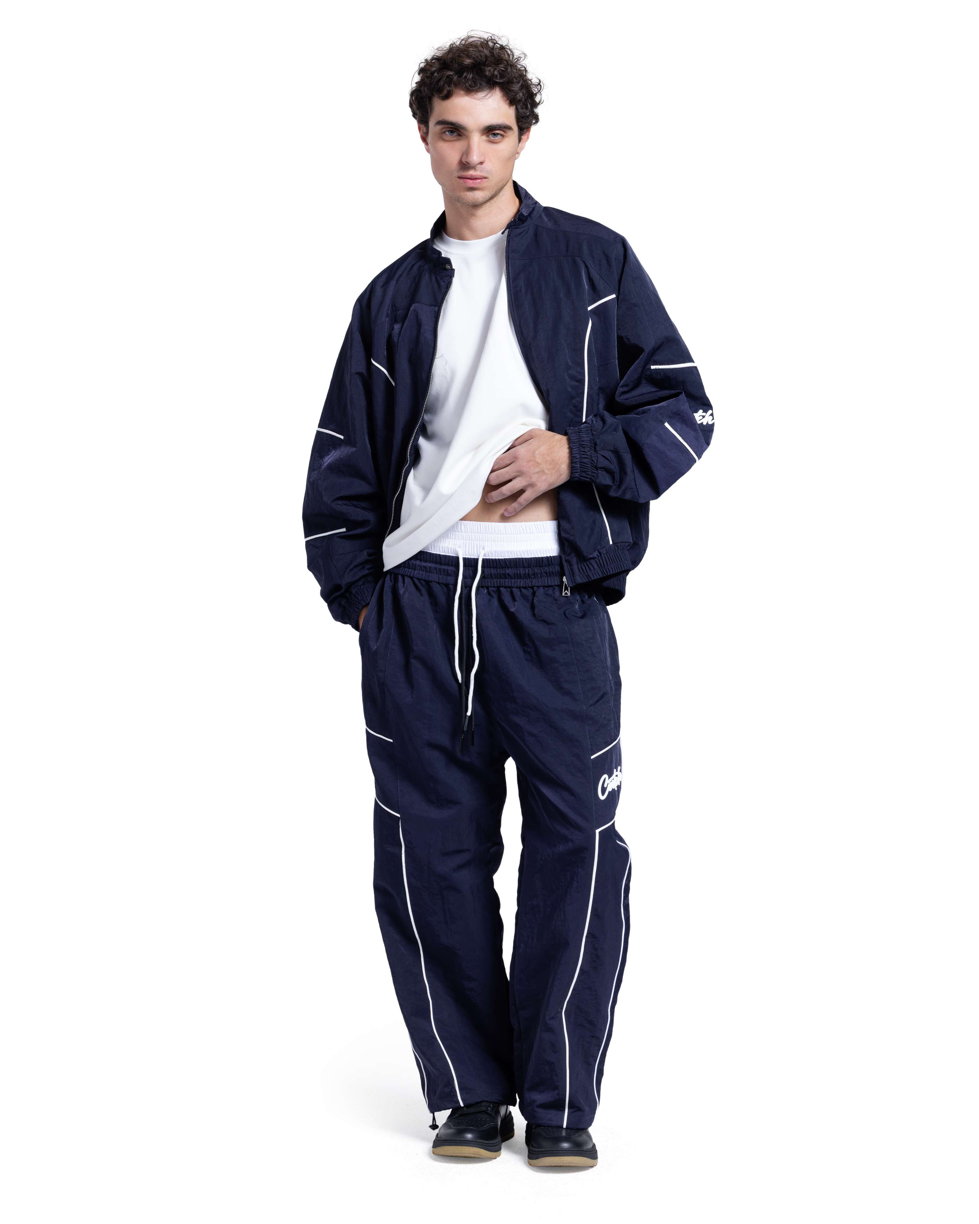 Oversized Tracksuit with White Piping