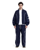 Oversized Tracksuit with White Piping