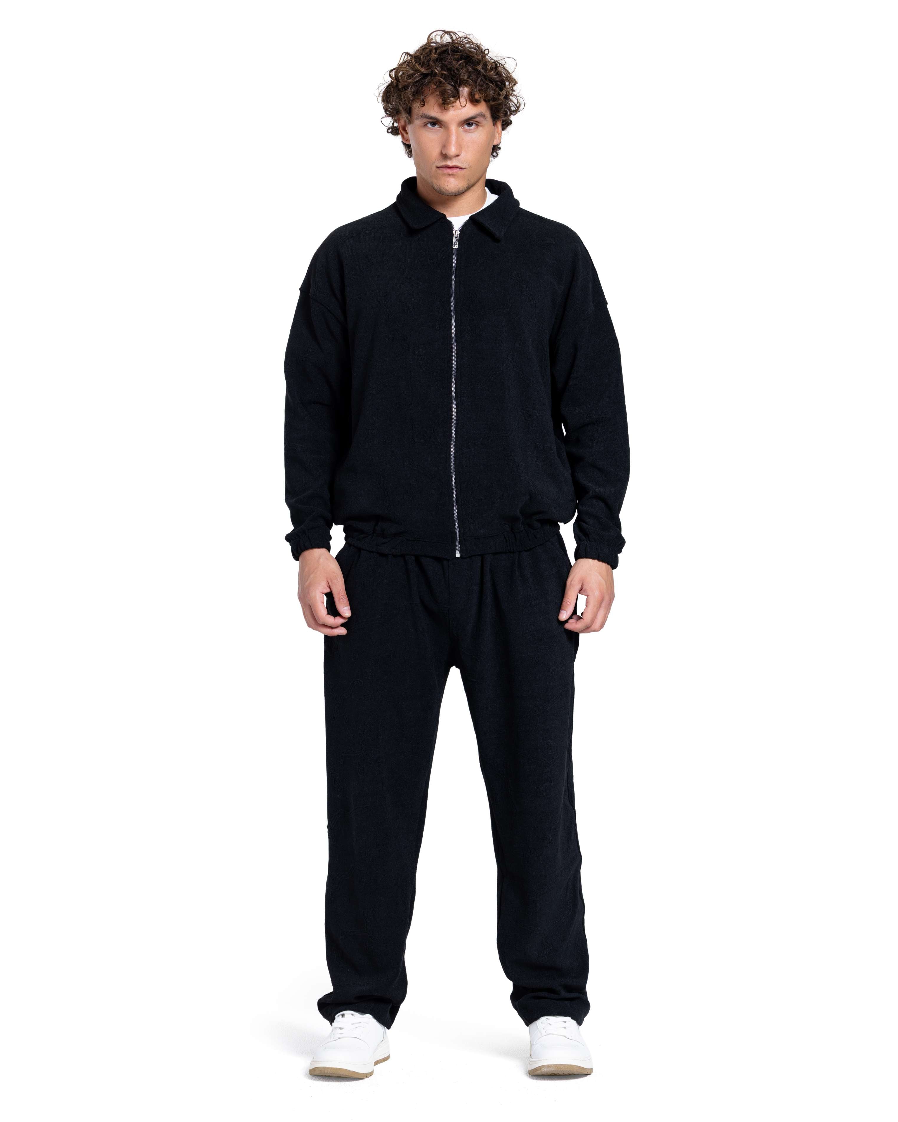 Classic Black Two-Piece Tracksuit