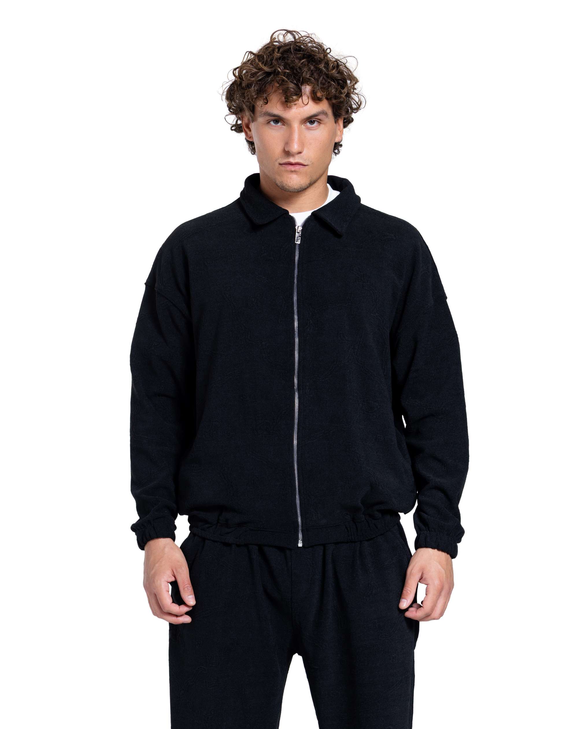 Classic Black Two-Piece Tracksuit