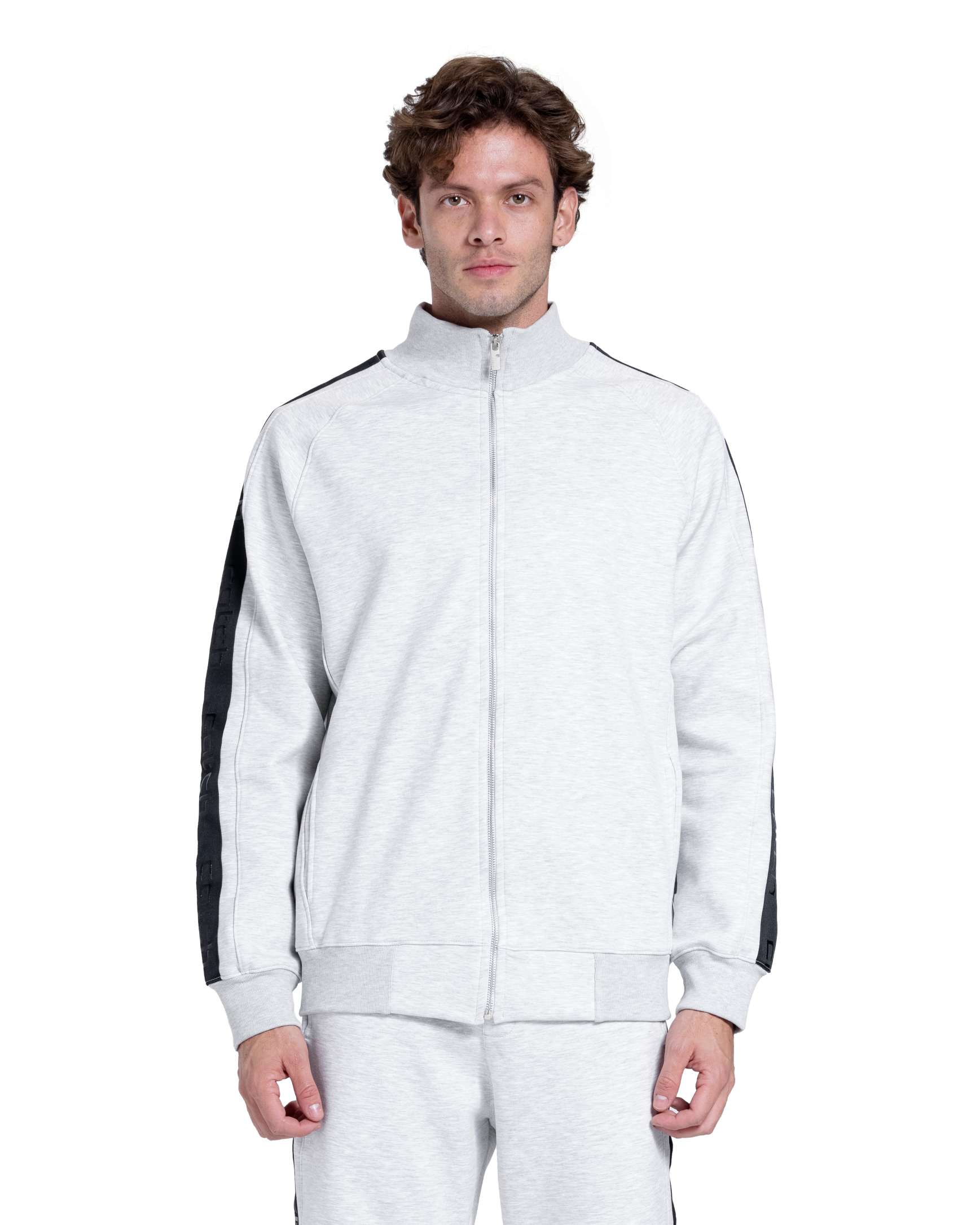 TECHNICAL ZIP-UP TRACKSUIT WITH CONTRAST STRIPE