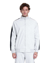 TECHNICAL ZIP-UP TRACKSUIT WITH CONTRAST STRIPE