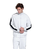 TECHNICAL ZIP-UP TRACKSUIT WITH CONTRAST STRIPE