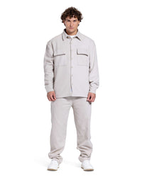 Textured Straight-Leg Trousers