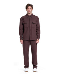 Textured Straight-Leg Trousers