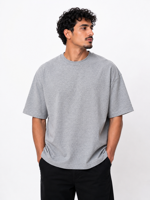 Box Textured Back Label T-Shirt