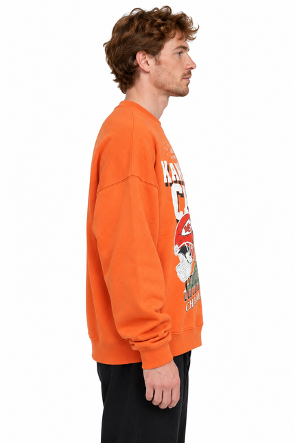 Orange Kansas City Chiefs Graphic Sweatshirt