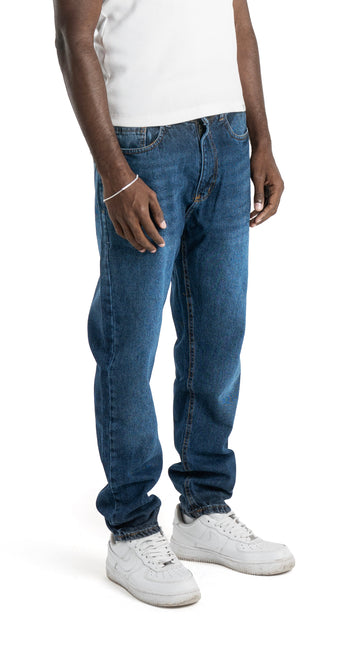 Light Wash Boyfriend Fit Jeans - Dark BLue