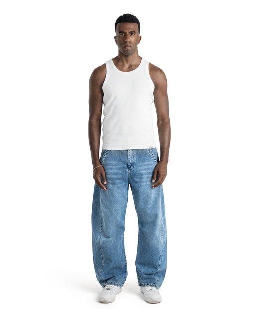 Washed Baggy Jeans