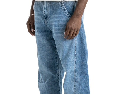 Ribbed Tank Top & Washed Baggy Jeans