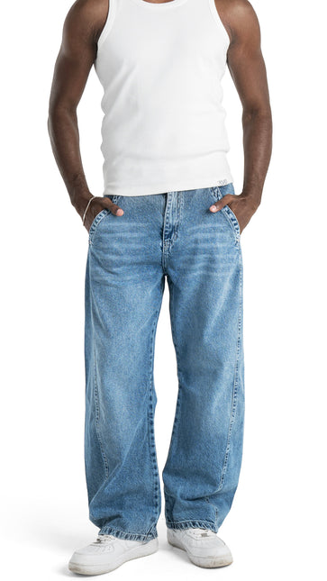 Washed Baggy Jeans