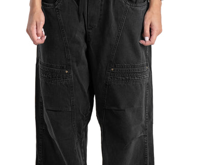 Drawstring Regular Fit Cargo Denim Woman