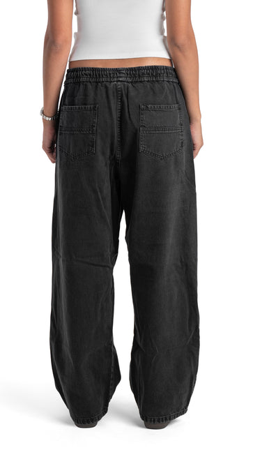Drawstring Regular Fit Cargo Denim Woman
