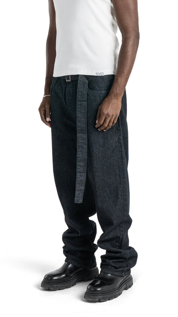 Urban Flow Wide Leg Jeans - Black