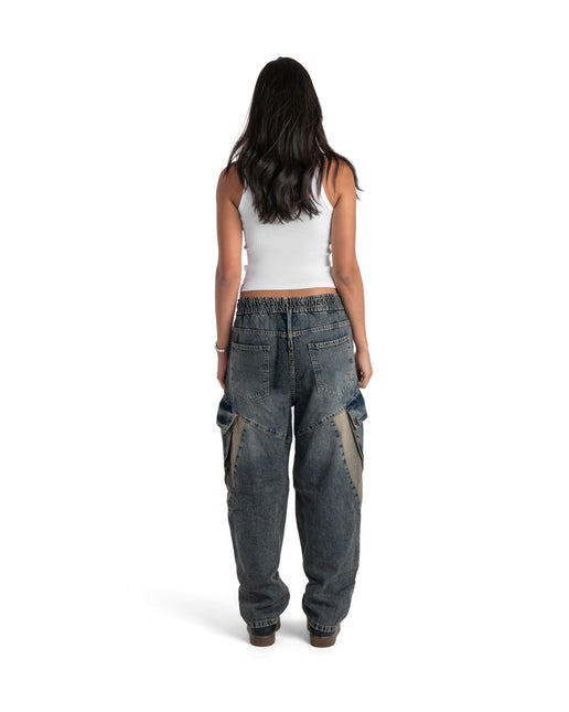 Utility Panel Baggy Woman Jeans