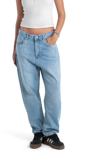 Washed Basic Light Blue Slim Fit Jeans