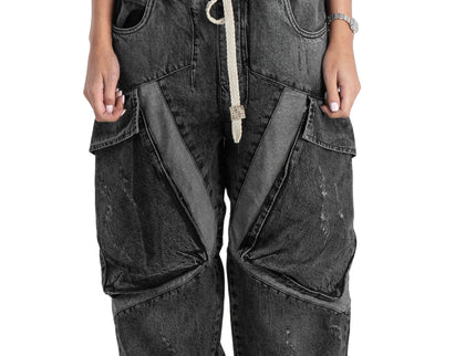 Utility Panel Baggy Woman Jeans