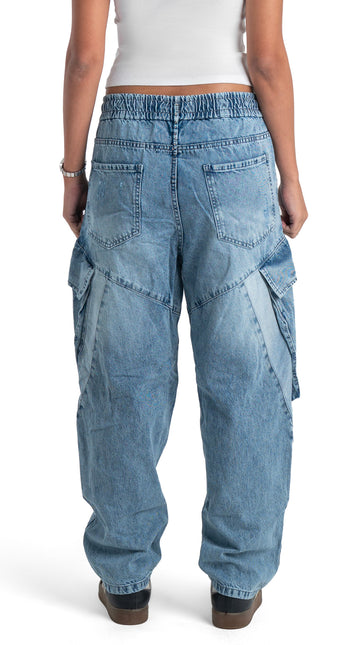 Utility Panel Baggy Woman Jeans