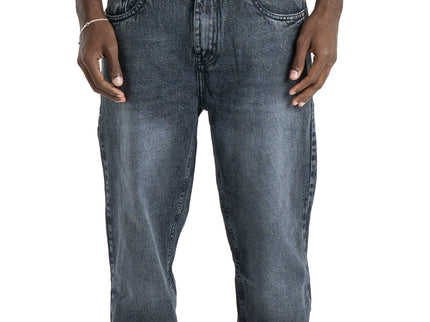 Light Wash Boyfriend Fit Jeans - Dirty Black
