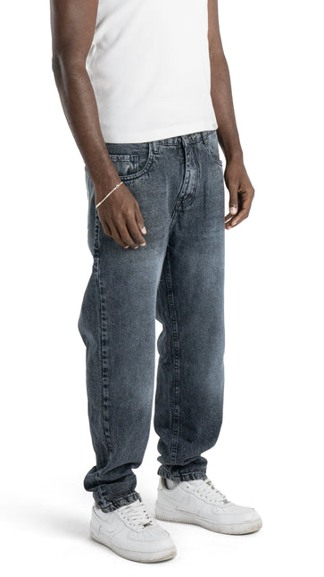 Washed Basic Gray Slim Fit Jeans