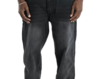 Relaxed Fit Black Wash Jeans