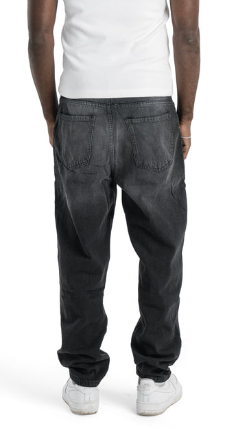 Relaxed Fit Black Wash Jeans