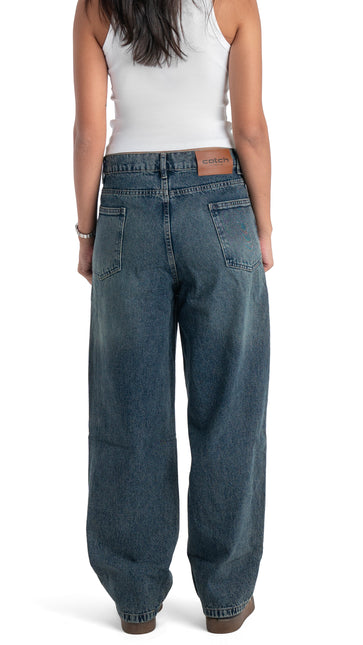 Ribbed Tank Top & Relaxed Wide-Leg Jeans