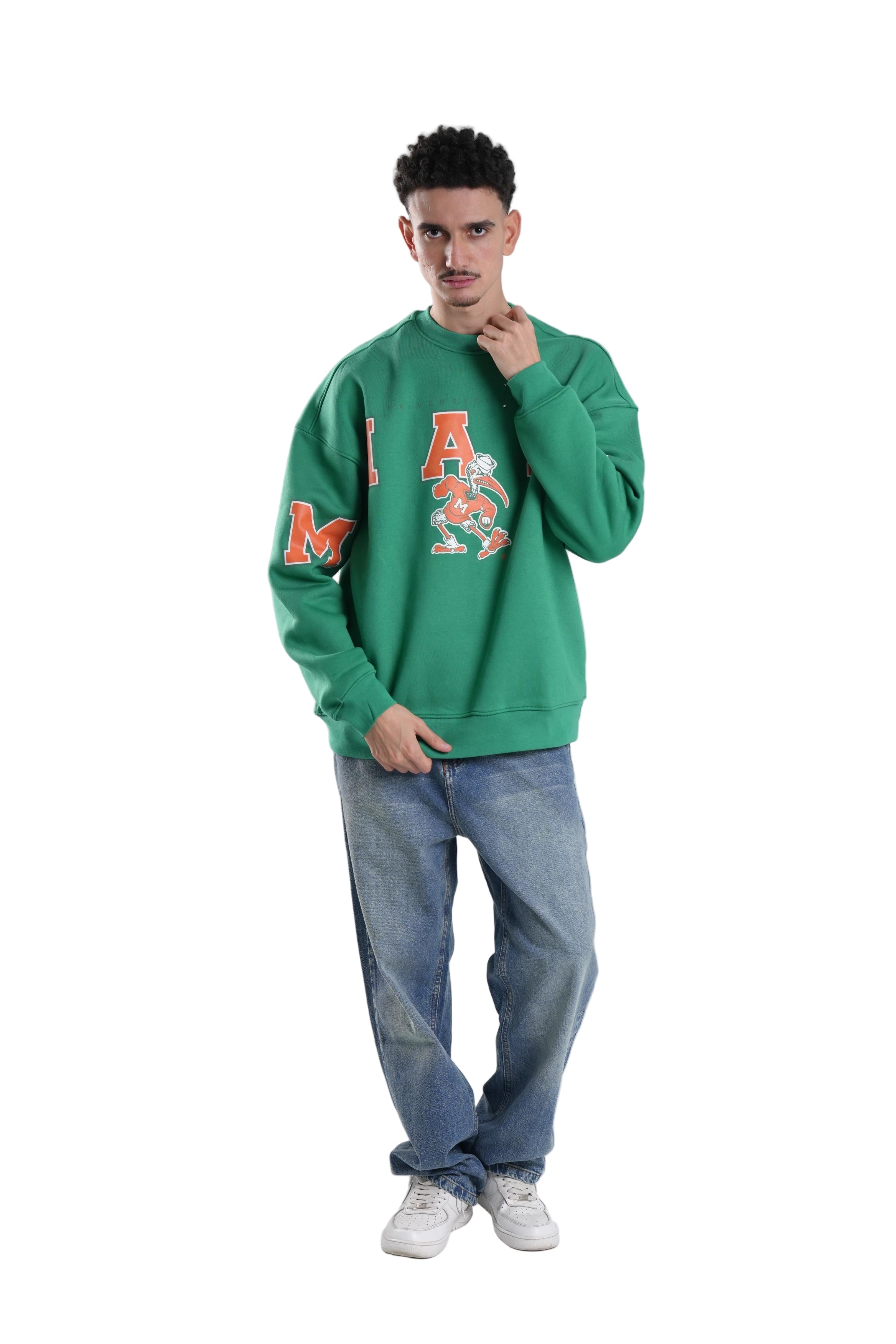 Catch Hoodie OverSized In Green