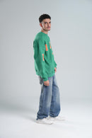 Catch Hoodie OverSized In Green